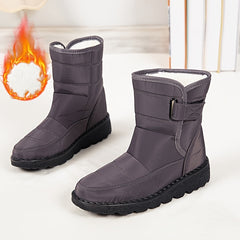 Women's Waterproof Snow Boots Fleece Lined Warm Mid Calf Non Slip Winter Boots