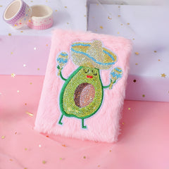 Avocado Cartoon Notebook - Creative Diary for Girls