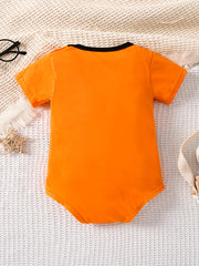 Anime Graphic Shoulder Buckles Baby Cotton Bodysuit