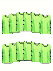 12pcs Athletic Scrimmage Training Vest Soccer Basketball Practice