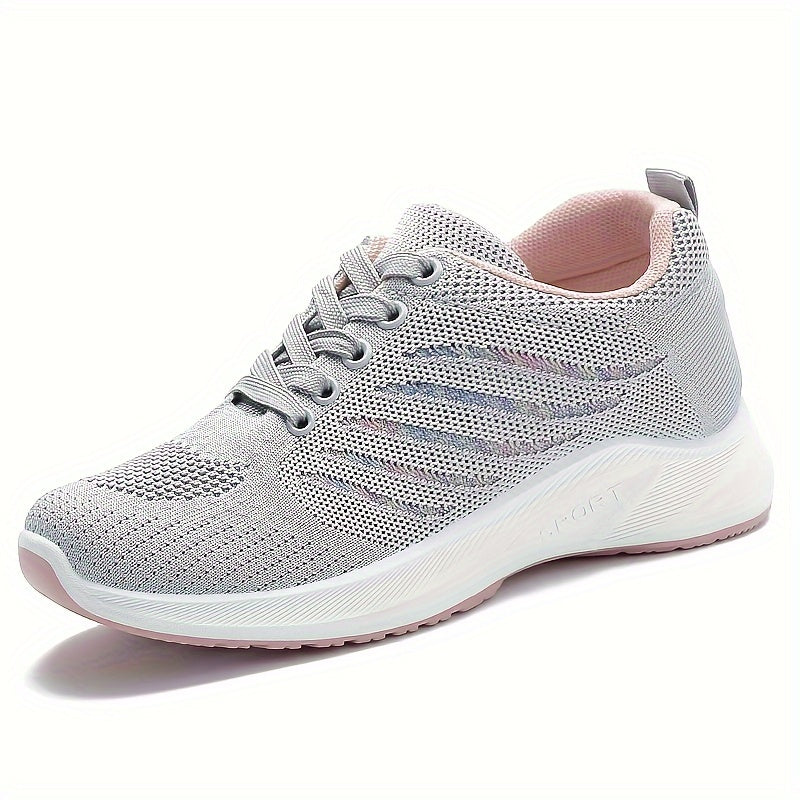Breathable Heighten Woven Running Shoes Lightweight Thick Bottom