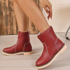 Women's Non Slip Medium Tube Snow Boots Warm Thick Bottom Shoes
