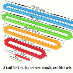 DIY Braided Scarf Tool Set - Make Your Own Weave Neck Scarf - Random