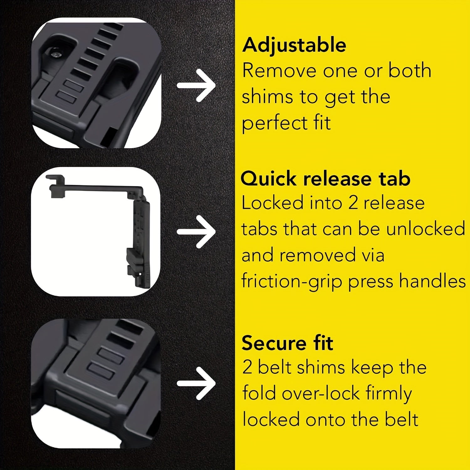 Quick Pull Waist Clip for K Sheath Tool Flashlight
