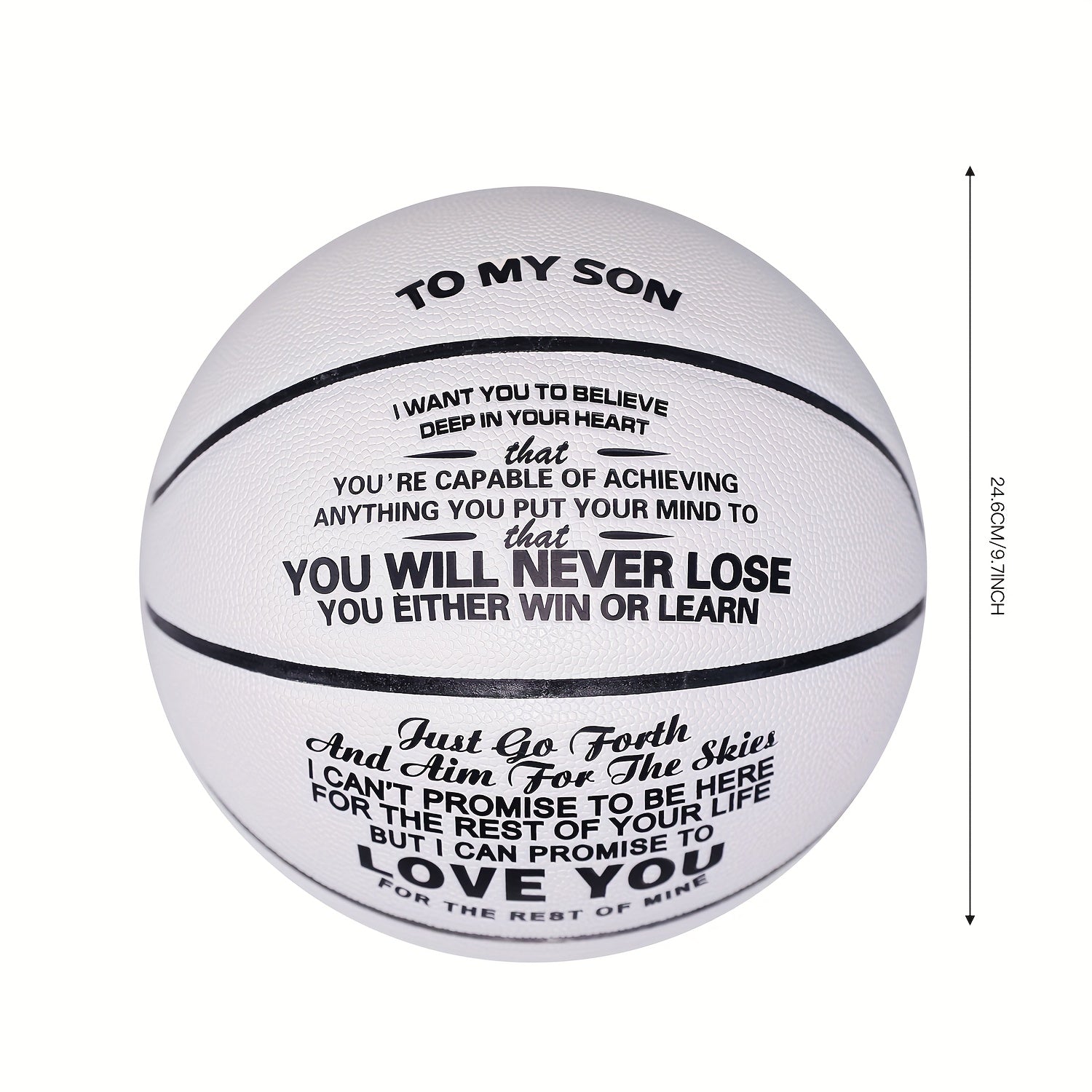 Engraved 74 Basketball Size 7 Unique Basketball Gift With Pump