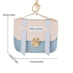 Kids Coin Purse Mini Wallet Cover Lock Small Bag Key Chain Pendant