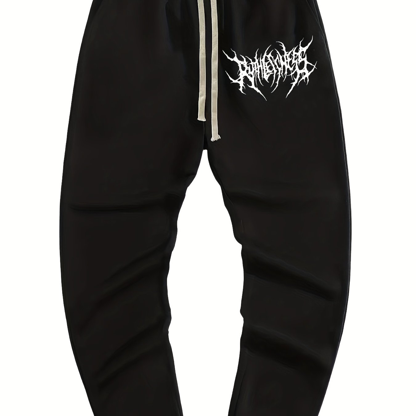 Graphic Pattern Joggers Men's Casual Loose Fit Drawstring Pants