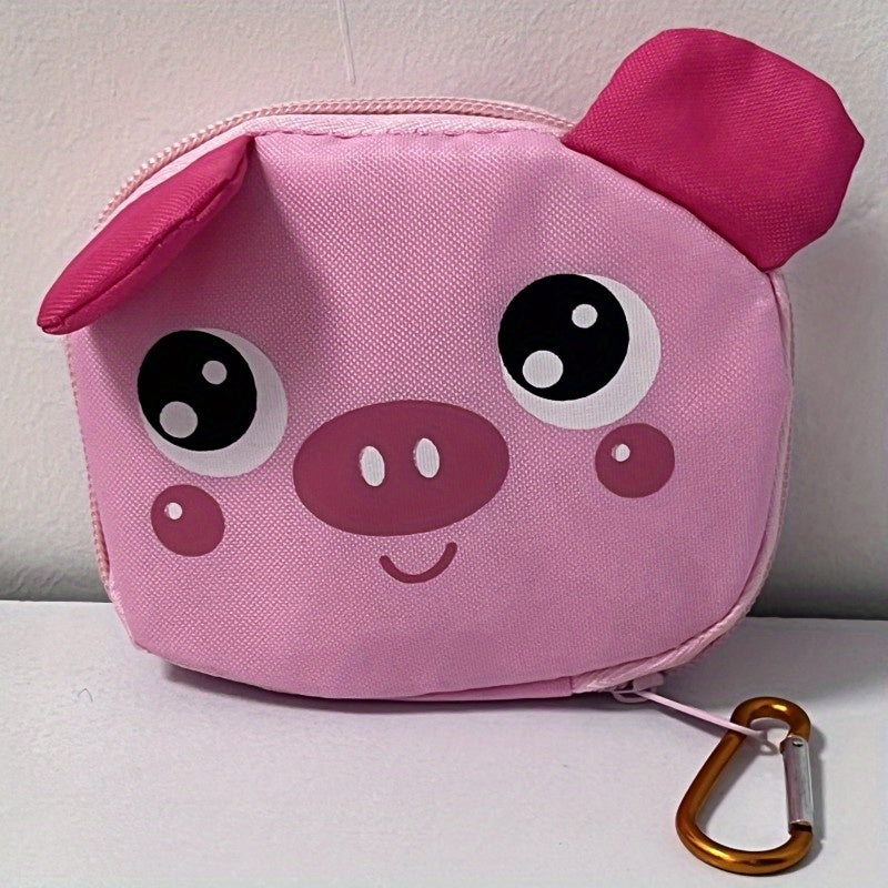 Cartoon Animal Grocery Bags - Waterproof & Machine Washable - Reusable Tote Bags