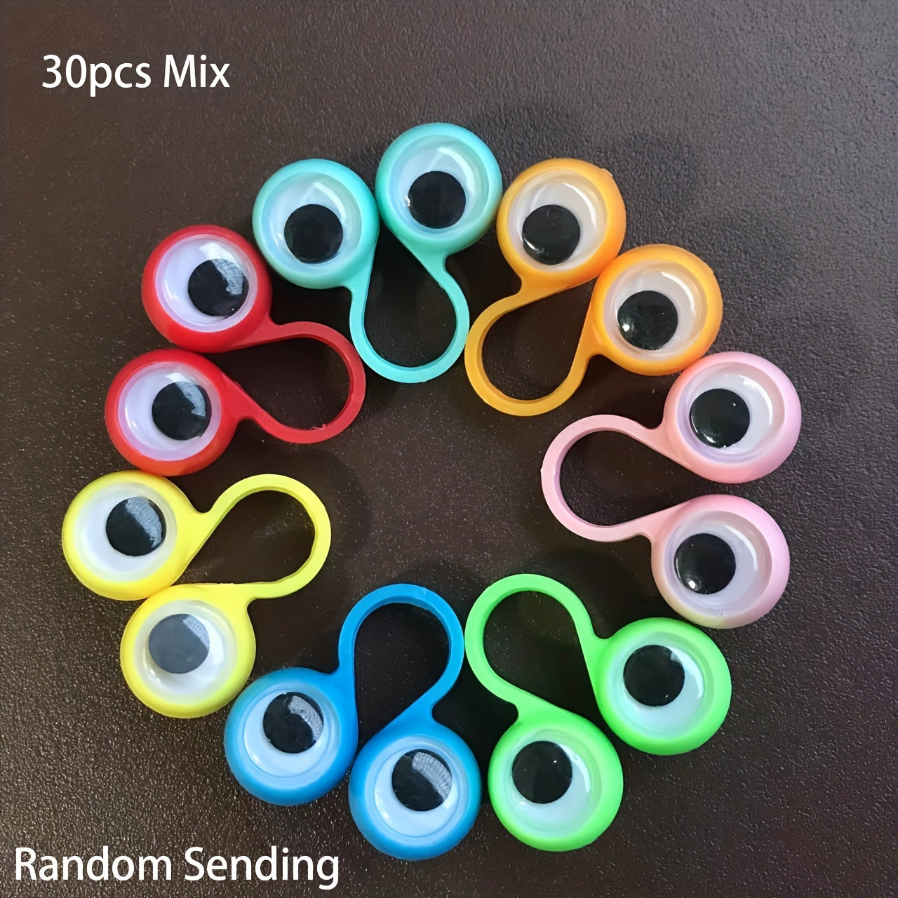 30pcs Eye Finger Puppets Eyeball Ring Party Favor Toys For Kids