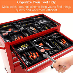 Tool Storage Tray Organizer - 46pcs, Large 30 Tool Box Organizers