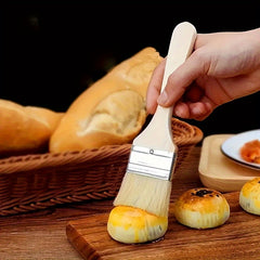 Wooden Handle Brush Soft Hair Barbecue Paint Baking Cleaning Flat Ash Brush