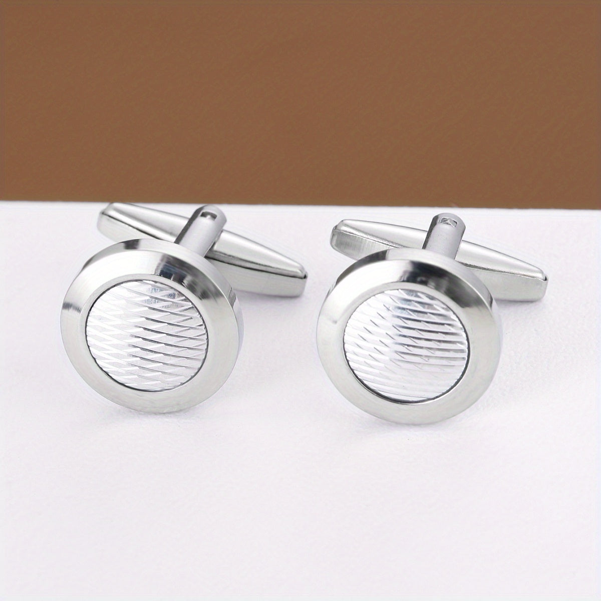 Romantic Round Cufflinks for Men Business Buttons
