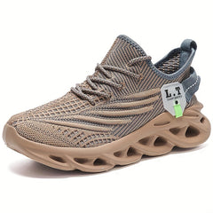 Men's Knit Lightweight Running Shoes Outdoor Athletic Sneakers