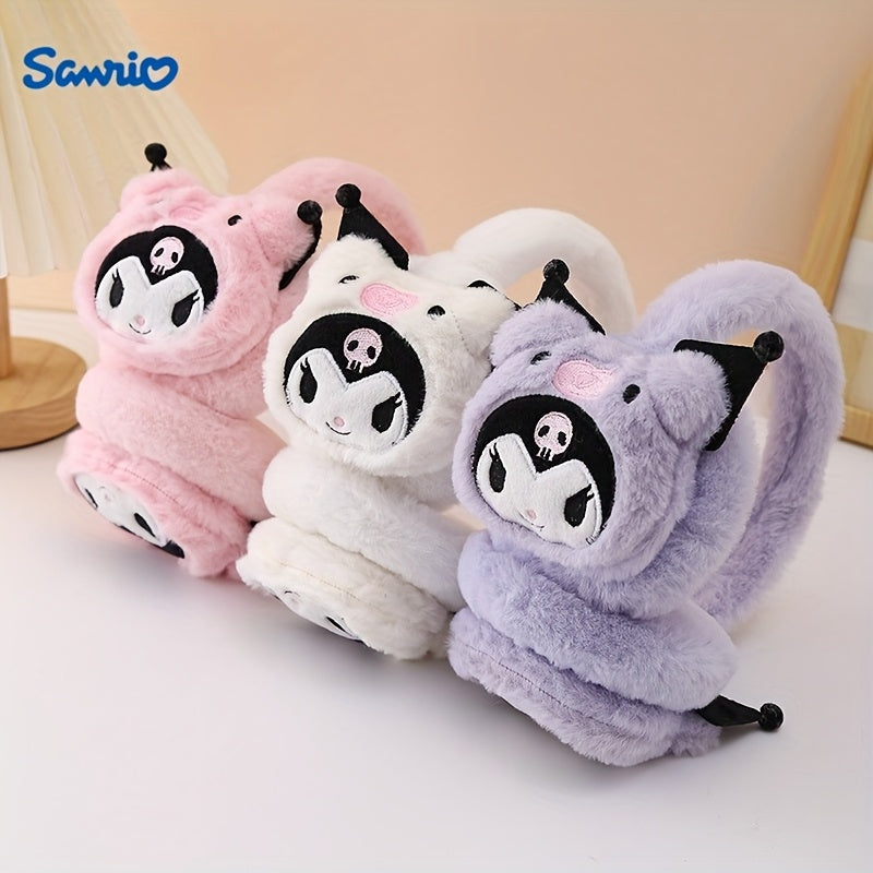 Kuromi Winter Earmuff Soft Ear Warmer Cartoon Stylish Outdoor Ear Cover