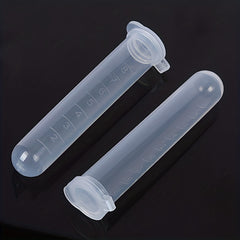50pcs Transparent Plastic Centrifuge Test Tube 10ml with Lid