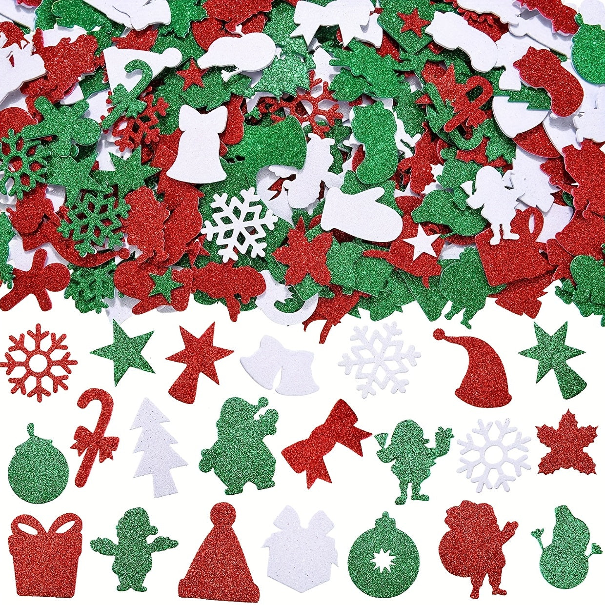 DIY Christmas Stickers 32 Shapes Self Adhesive Children Party Stickers
