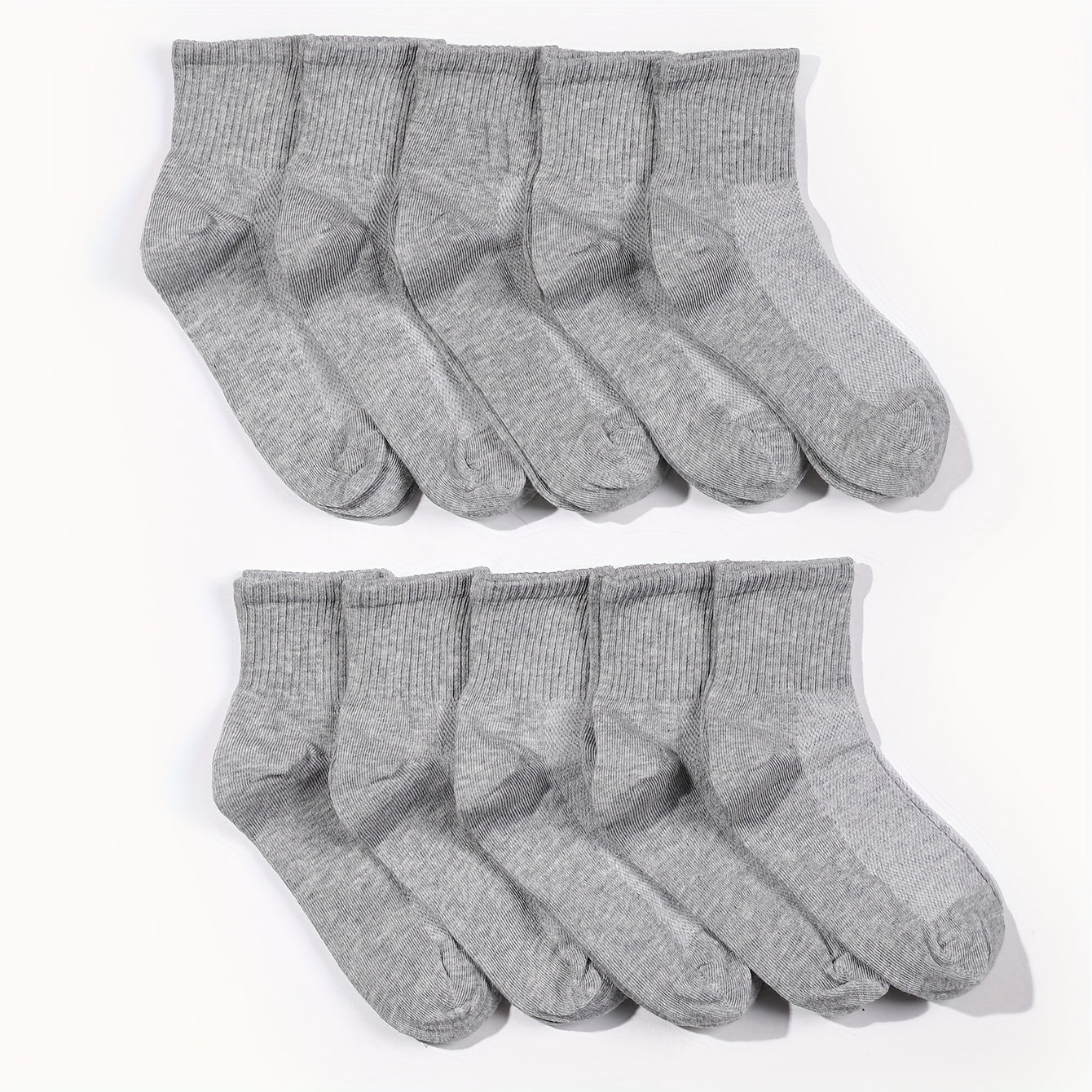 10 Pairs Kids Crew Socks Soft Breathable Children's Socks