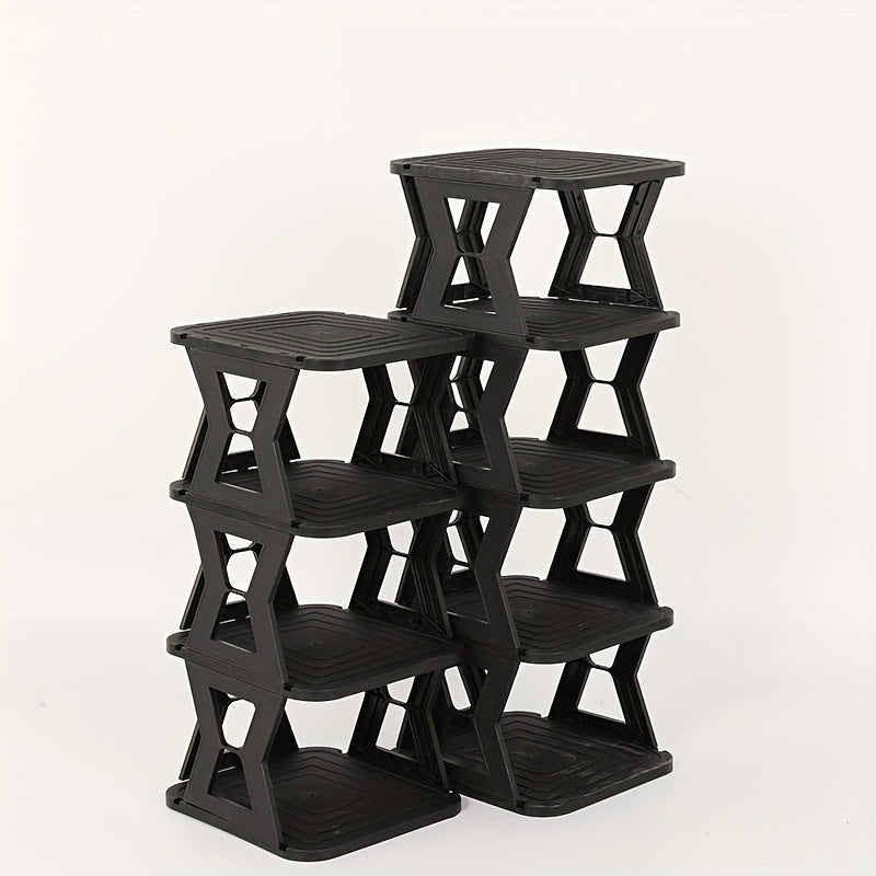 Folding Shoe Rack Bathroom Toilet Shoe Storage Shelf