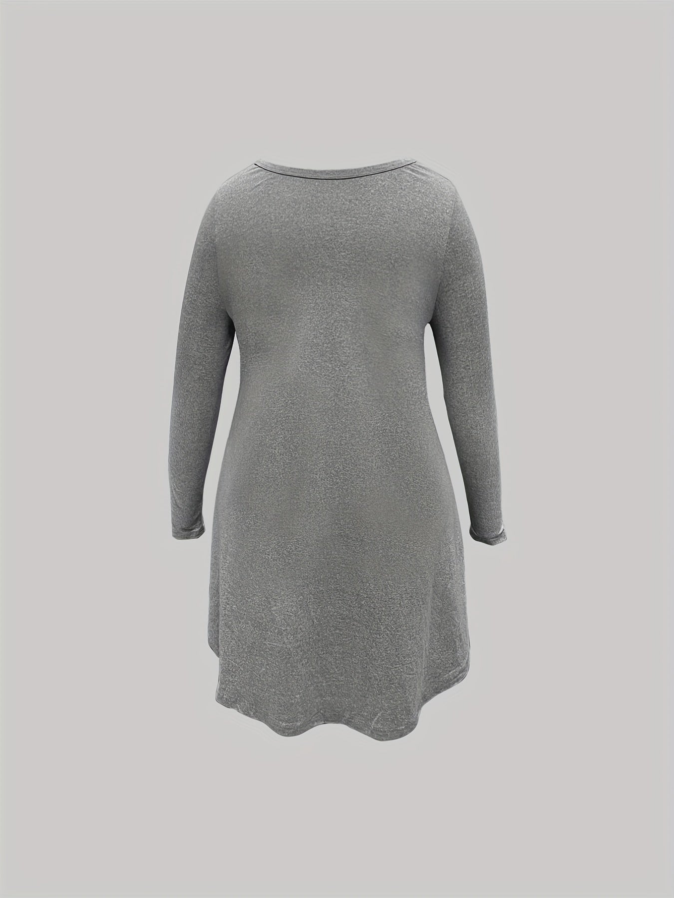 Cat Print Long Sleeve Casual Nightdress