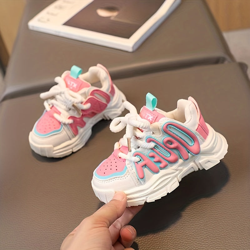 Girl's Chunky Shoes Soft Sole Non Slip Comfy Sneakers