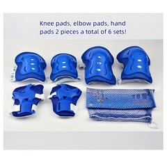 6pcs Kids Protective Gear Set for Roller Skating Cycling Skateboarding