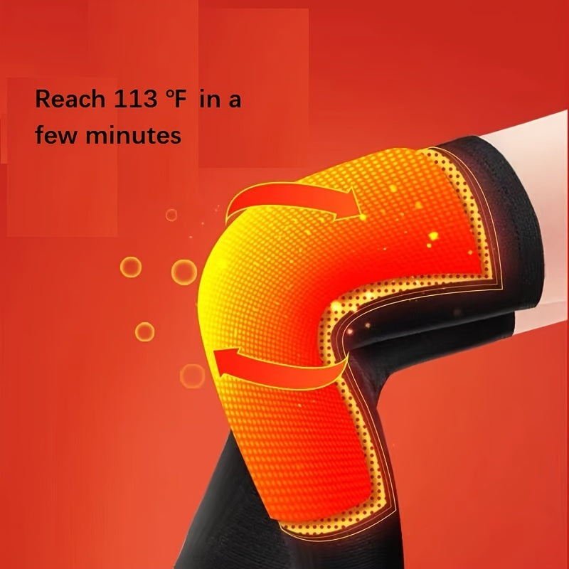 Warm Winter Knee Pads for Men and Women - Thick Thermal Leggings