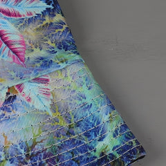 Purple Leaves Reversible Fisherman Hat Abstract Colorful Print Fisherman Cap
