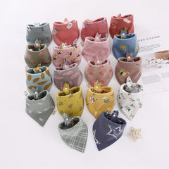 Large Size Baby Cotton Bib Absorbable Soft Triangle Towel