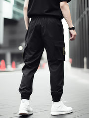 Men's Solid Joggers With Pockets Active Slim Fit