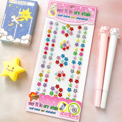 3D Diamond Stickers Acrylic Butterfly Crown Flowers DIY Crafts
