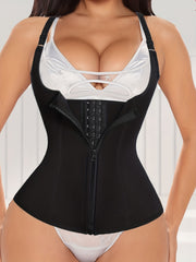 Zipper Shaping Slip Tops Waist Trainer Tummy Control Slimmer