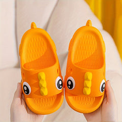 JIAGEYA Cartoon Open Toe Slippers For Boys Non Slip Lightweight Slippers