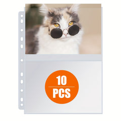 50 Sheets Photocard Binder Pockets, Clear Double Sided Card Sleeves
