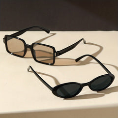 Square Oval Sunglasses Retro Punk UV400 Sun Shades For Party Beach