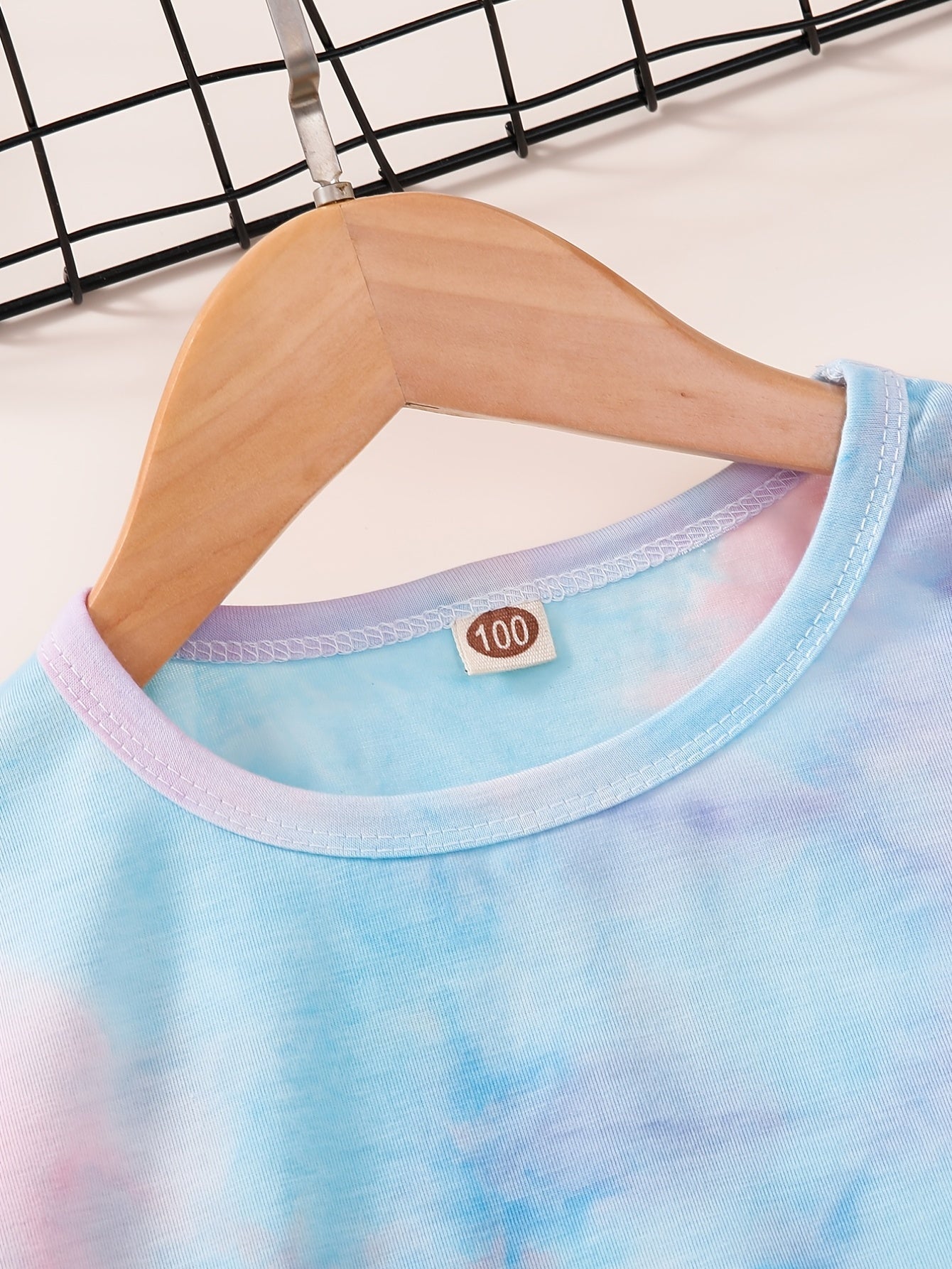 Girls Tie Dye Short Sleeve Pullover Dress