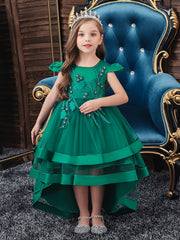 Kids Trailing Princess Dress Halloween Christmas Dress