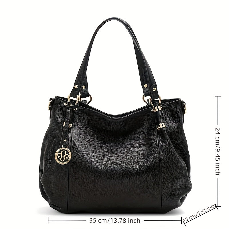 Women's Leather Shoulder Bag Large Capacity Crossbody Bag for Daily