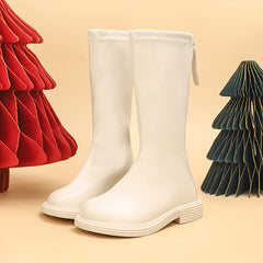 Girl's Plush Lining Knee High Boots Non Slip Shoes