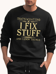 Men's Casual Print Sweatshirt Spring Fall