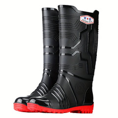 Quick Drying Flat Rain Boots Waterproof Non Slip Thickened Outdoor PVC Shoes