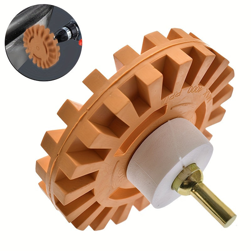 Car Rubber Wheel Adhesive Remover Drill Adapter Polishing Tool
