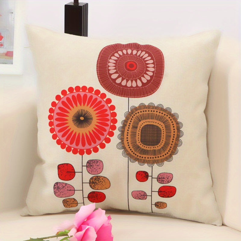 Bohemian Sofa Bed Pillowcase Nordic Style Texture Retro Art Pillowcase Cover