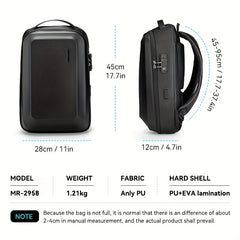 MARK RYDEN Backpack With Lock Men Business Laptop Bag Waterproof