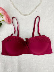Lace Push Up Bra Comfy & Breathable Women's Underwear
