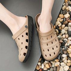 Men's Lightweight Comfy Clogs Hollow Out Non Slip Garden Shoes