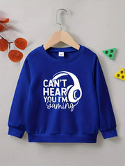 CAN'T HERE I'M GAMING Boys Sweatshirt