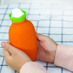 Carrot Shaped Hot Water Bag 2 In 1 Silicone Cartoon