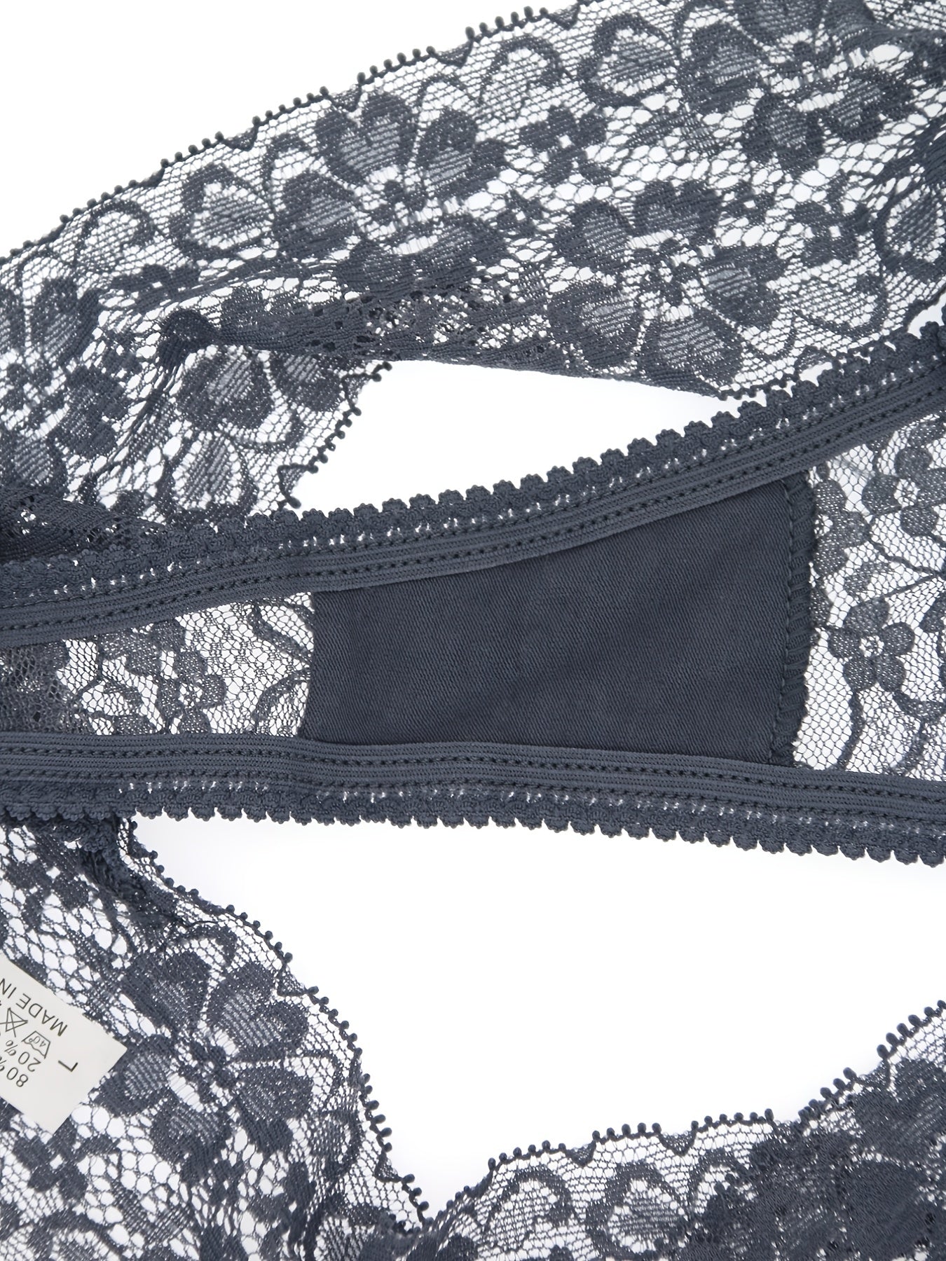 6 Pack Plus Size Women's Sexy Lace G-String Thongs Underwear