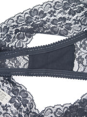 6 Pack Plus Size Women's Sexy Lace G-String Thongs Underwear