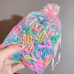 1000pcs Disposable Hair Tie Hair Bands Ponytail Holders for Baby